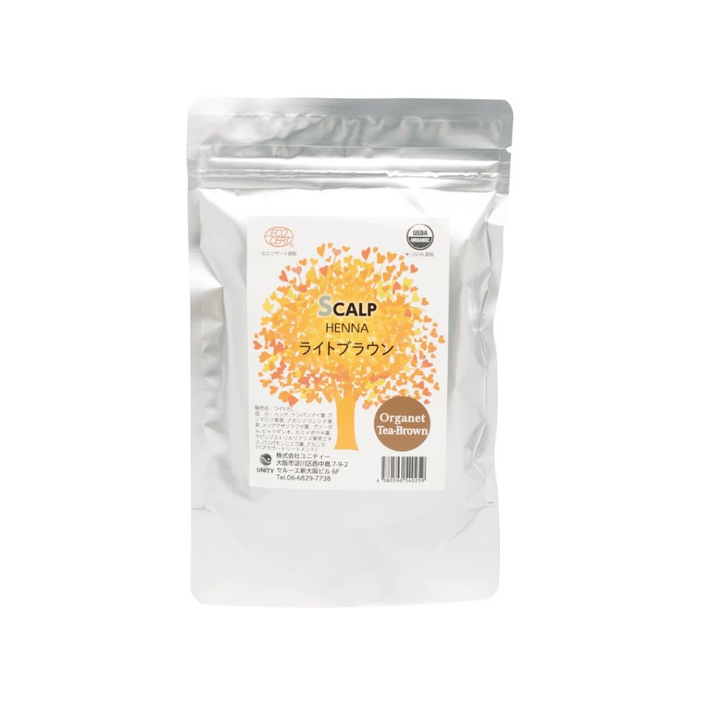 スカルプ・ヘナ（SCALP HENNA）- ライトブラウン　髪にハリ・コシを与える天然の白髪染め染料の画像