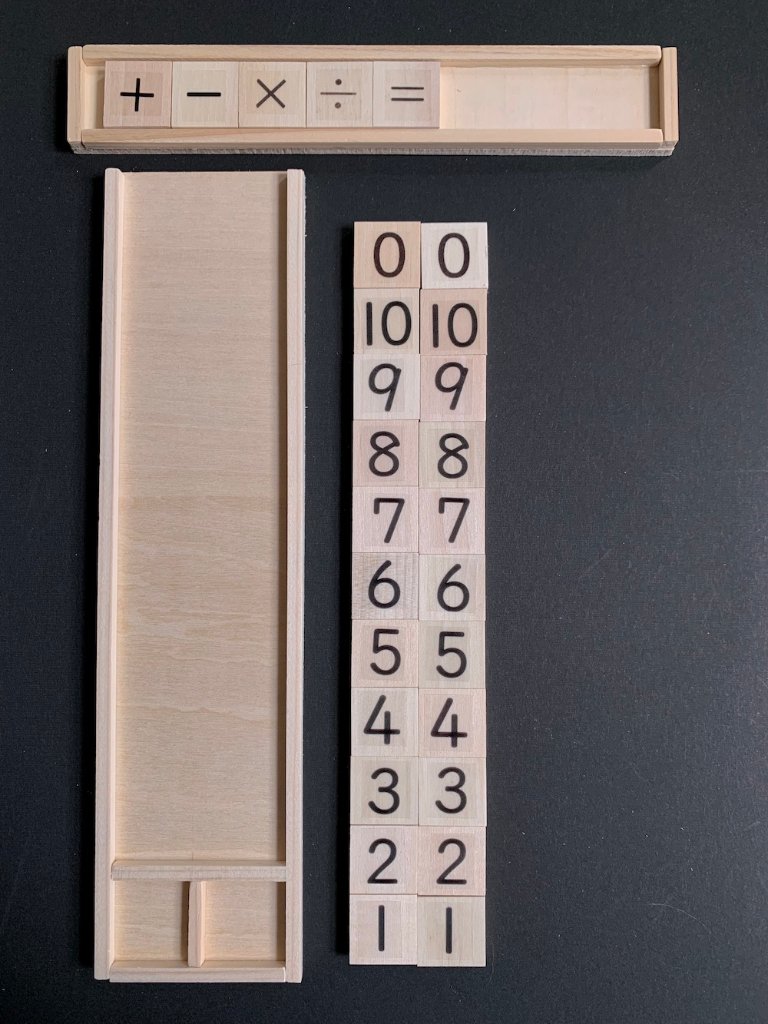 算数ブロック並べ板・数字セットの画像