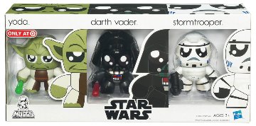 Star Wars Mini Mighty Muggs Yoda Darth Vader Stormtrooper 3-pack画像