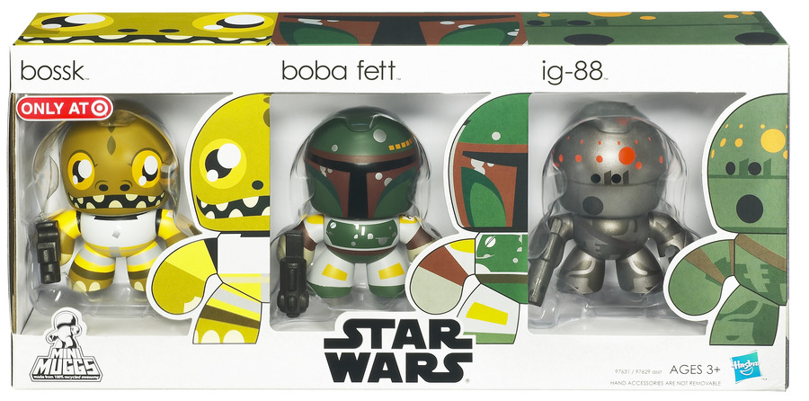 Star Wars Mini Mighty Muggs Bossk Boba Fett IG-88 3-pack画像