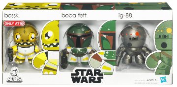 Star Wars Mini Mighty Muggs Bossk Boba Fett IG-88 3-pack画像
