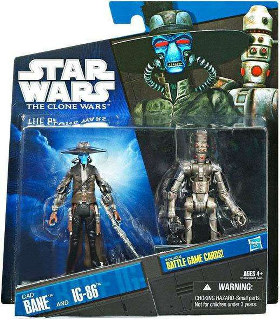 Star Wars The Clone Wars Special Ops Cad Bane and IG-86 3 3/4-Inch Action Figure画像