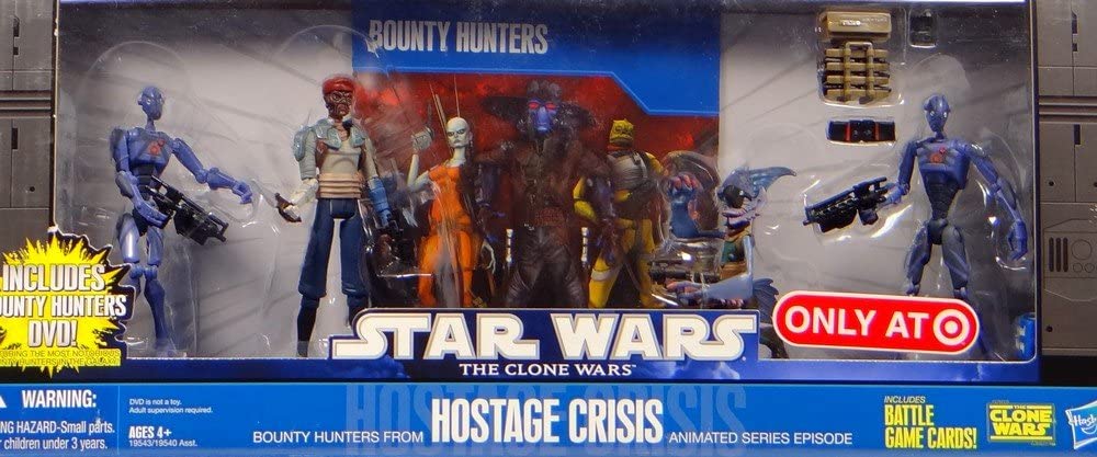 Star Wars The Clone Wars Bounty Hunters Hostage Crisis 3 3/4-Inch Action Figure 4-pack画像