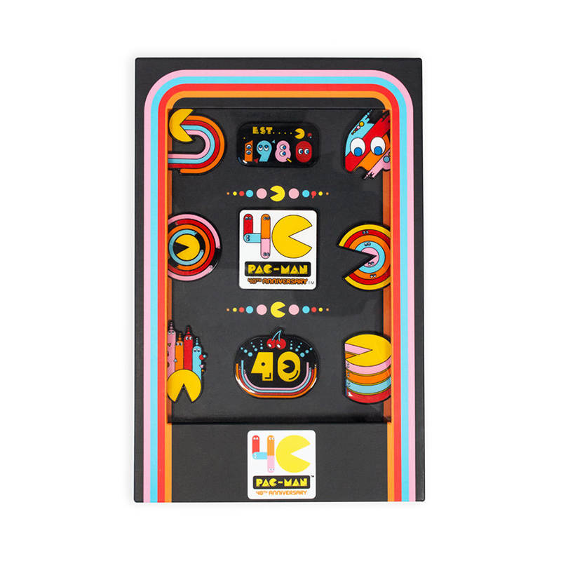 Pac-Man 40th Anniversary 9 Pin Badge Setの画像