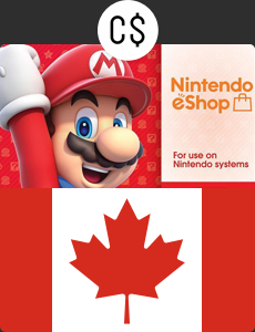 Nintendo eShop card 10CAD カナダ版 CAD画像
