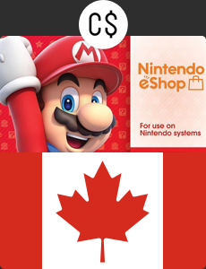 Nintendo eShop card 20CAD カナダ版 CADの画像