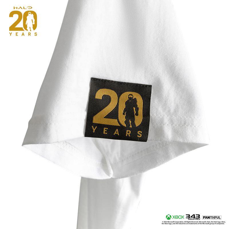 HALOシリーズ 20周年 Tシャツ(白) 各種画像