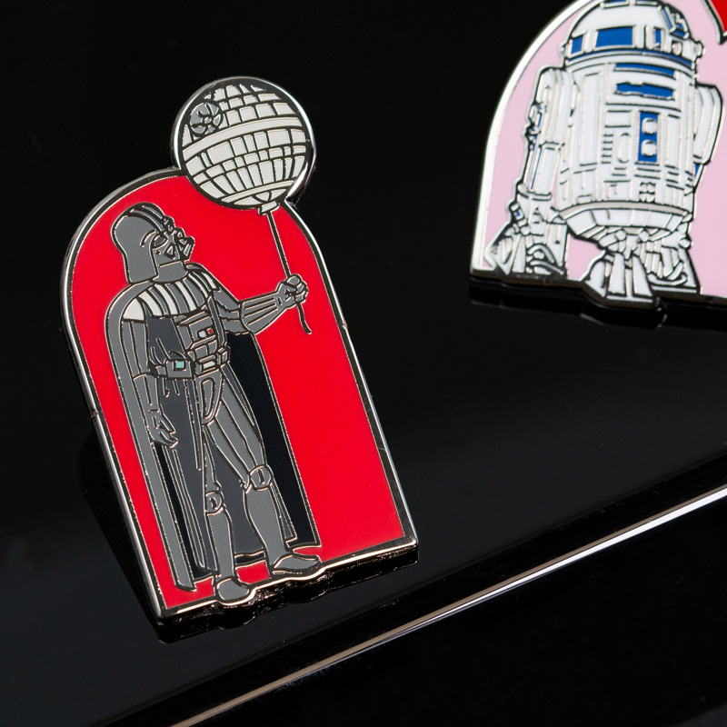 Pin Kings Star Wars Enamel Pin Badge Set 3.1 – R2D2 & Darth Vader画像