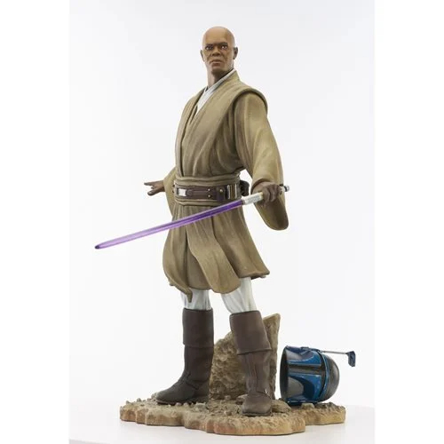 Star Wars: Attack of the Clones Mace Windu Premier Collection 1:7 Scale Statue画像