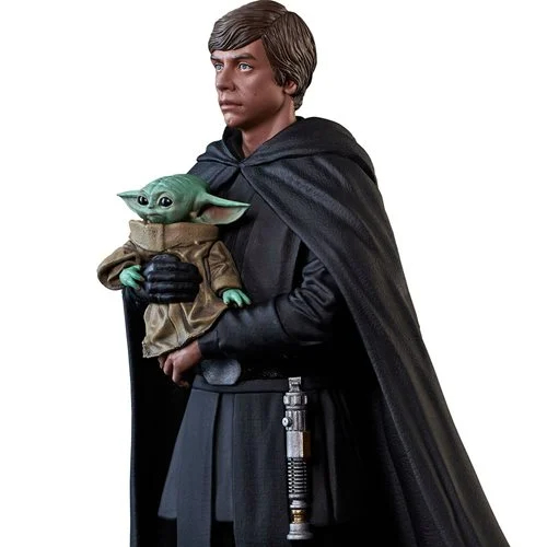 Star Wars The Mandalorian Luke Skywalker and Grogu Premier Collection 1:7 Scale Statueの画像