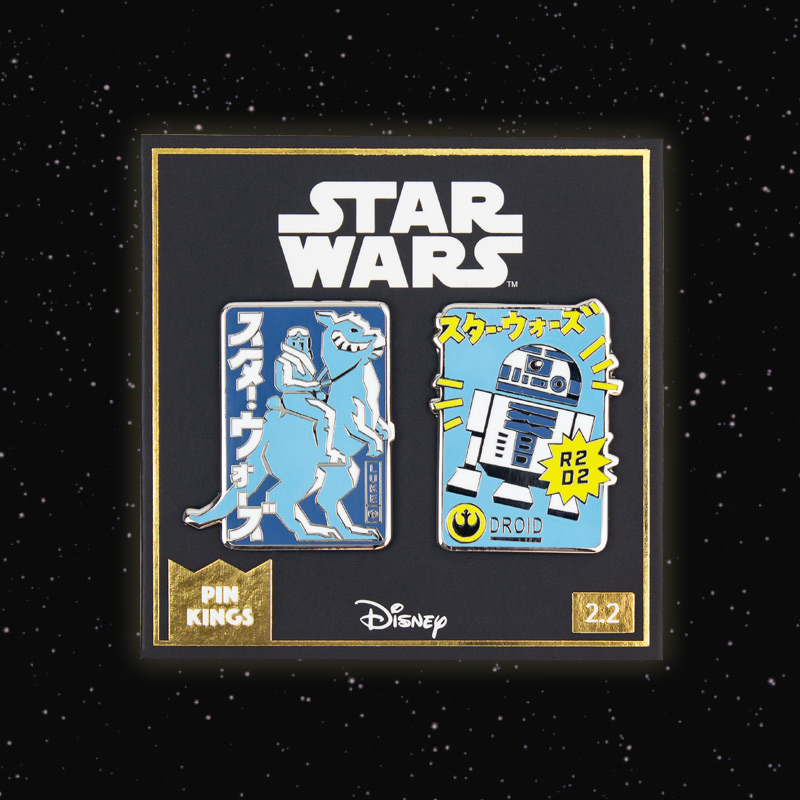 Pin Kings Star Wars Enamel Pin Badge Set 2.2 – Tauntaun & R2D2画像