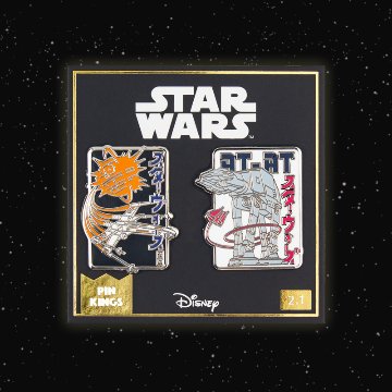 Pin Kings Star Wars Enamel Pin Badge Set 2.1 – X-Wing & AT-AT画像