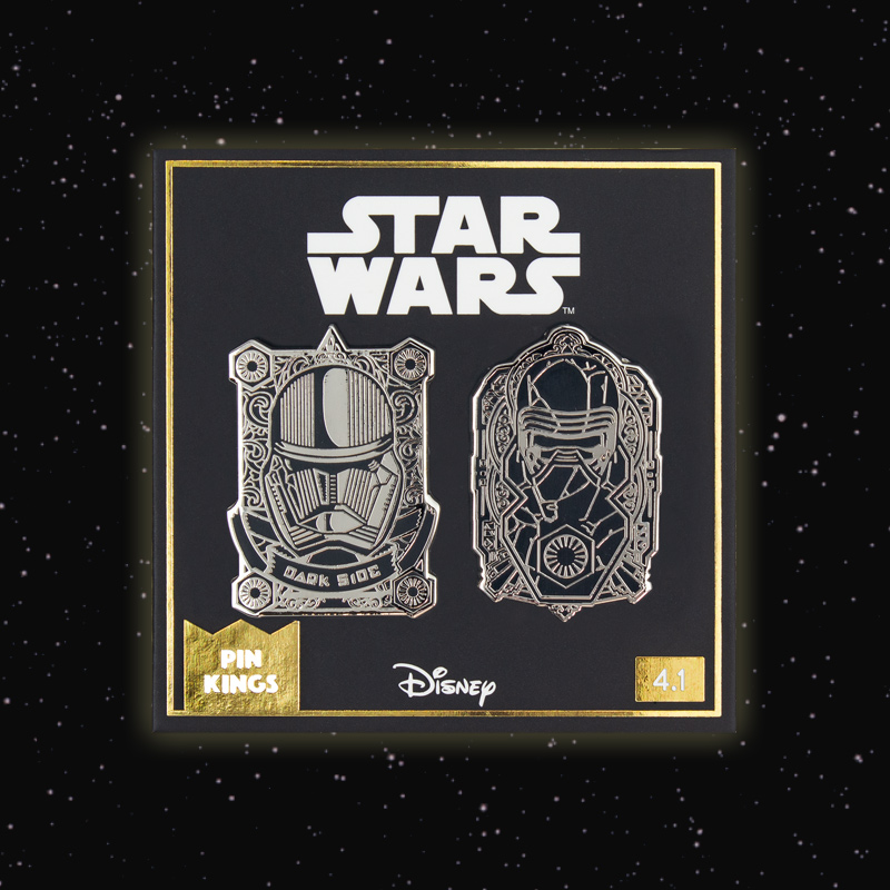 Pin Kings Star Wars Enamel Pin Badge Set 4.1 – Kylo Ren & Stormtrooperの画像
