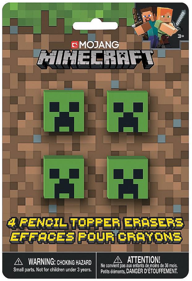 マインクラフト Minecraft クリーパー 鉛筆消しゴム マイクラの画像