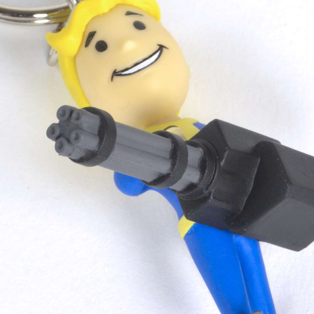 Fallout Vault Boy Big Guns Keychain画像
