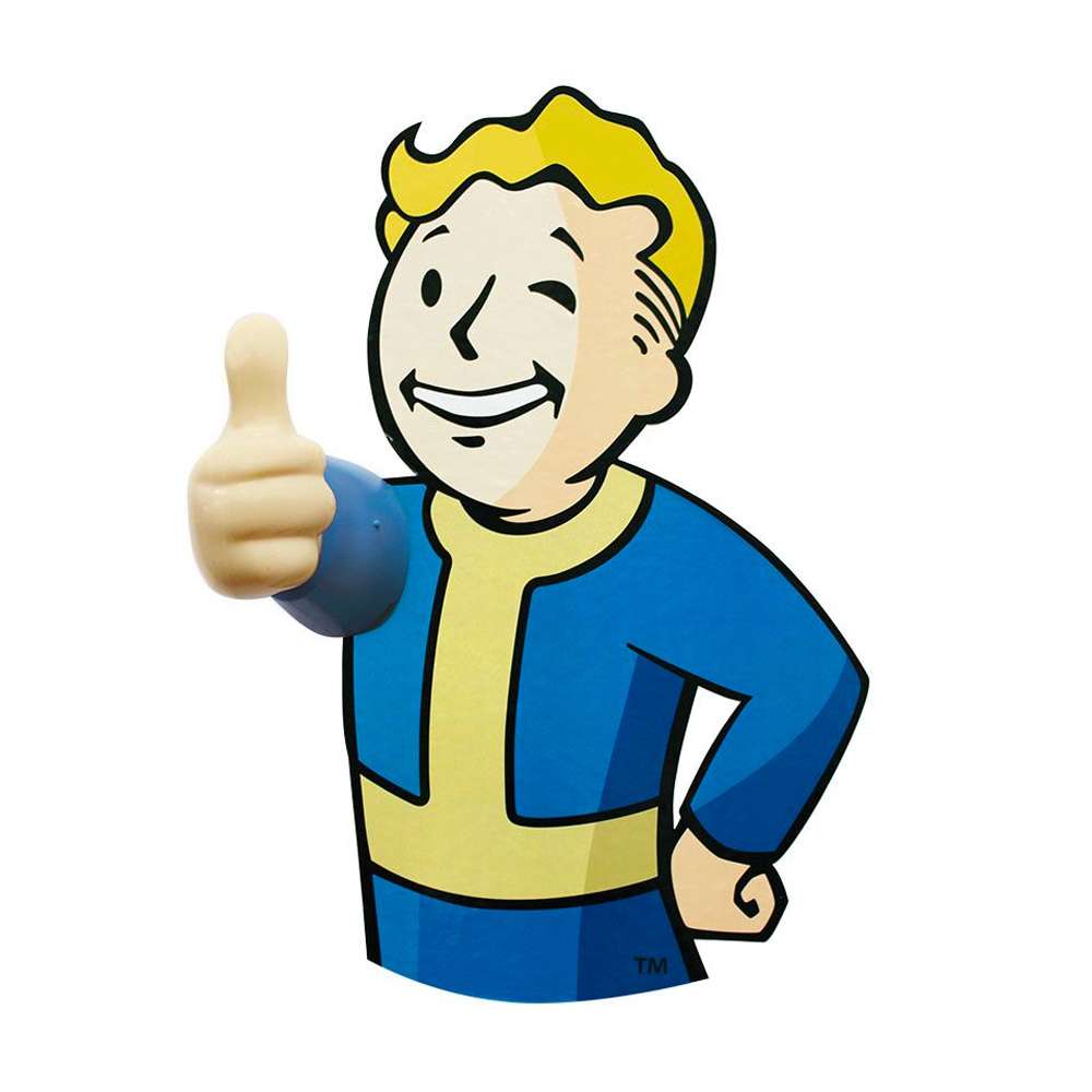 Fallout 3D Vault Boy Coat Hooks (2 Pack)画像