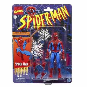 Marvel Legends Retro Cardback Spider-Man Spider-Man 6-Inch Action Figure画像