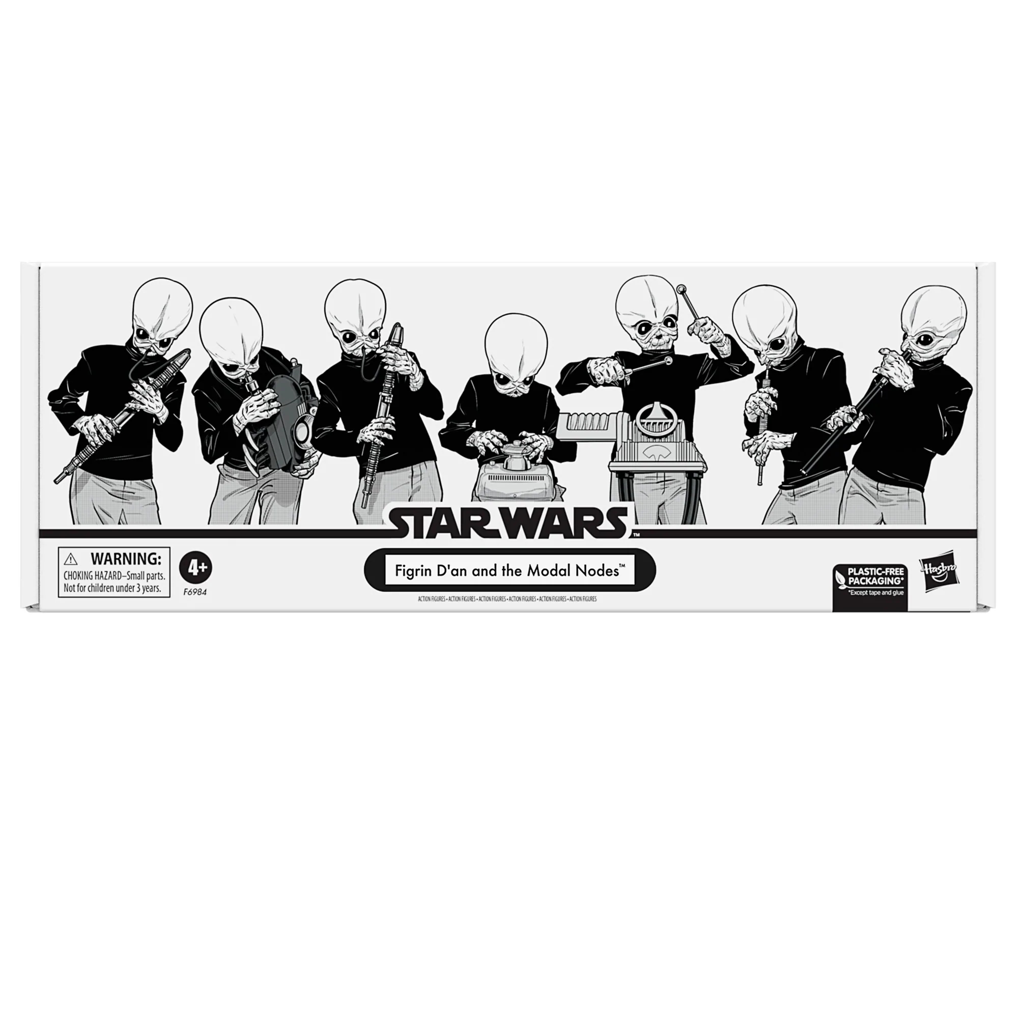 Star Wars TVC Figrin D'an and the Modal Nodes 3 3/4-Inch Action Figure 7-Pack画像