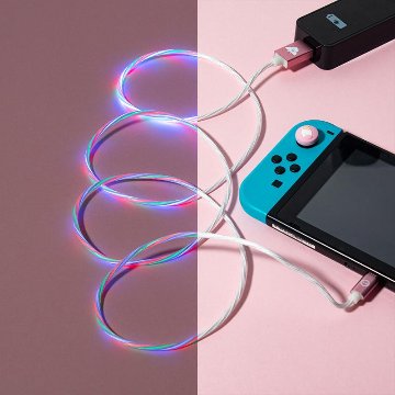 Numskull Unicorn LED USB C Cable & Thumb Grips (Nintendo Switch) 画像