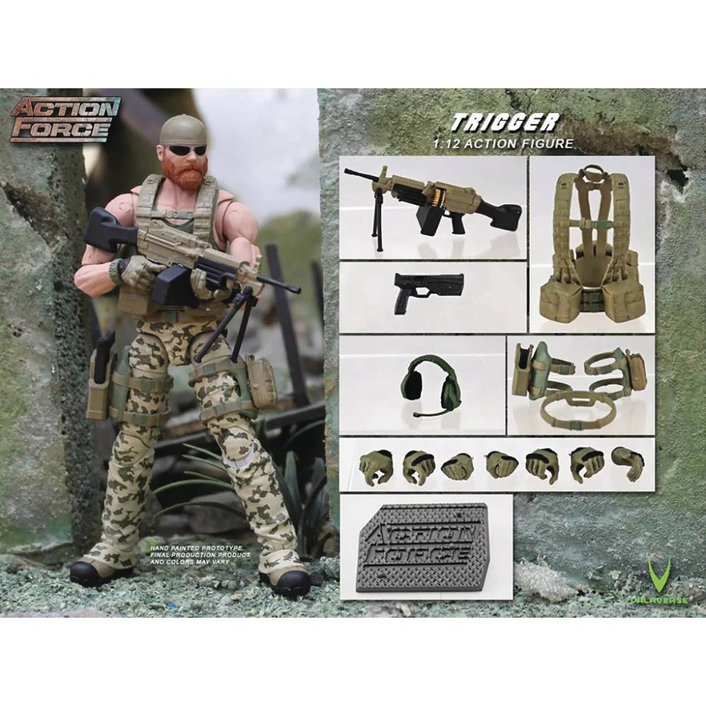 Action Force Series 2 Trigger 1:12 Scale Action Figureの画像