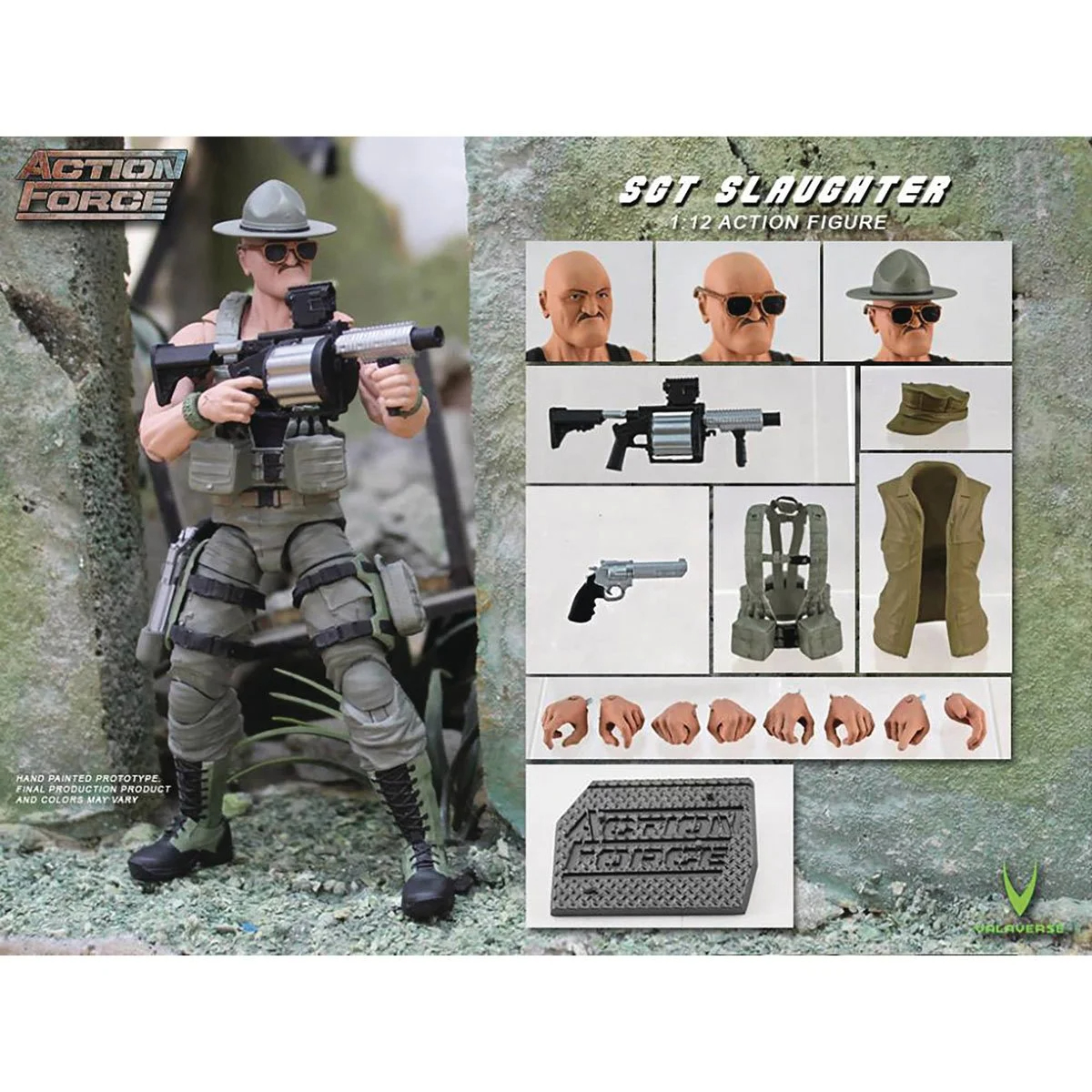 Action Force Series 2 Sgt. Slaughter 1:12 Scale Action Figure画像