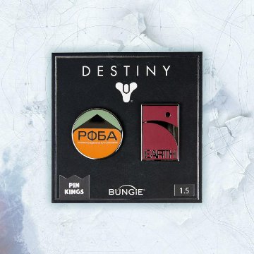Pin Kings Destiny Enamel Pin Badge Set 1.5 – PФБA and Earth の画像
