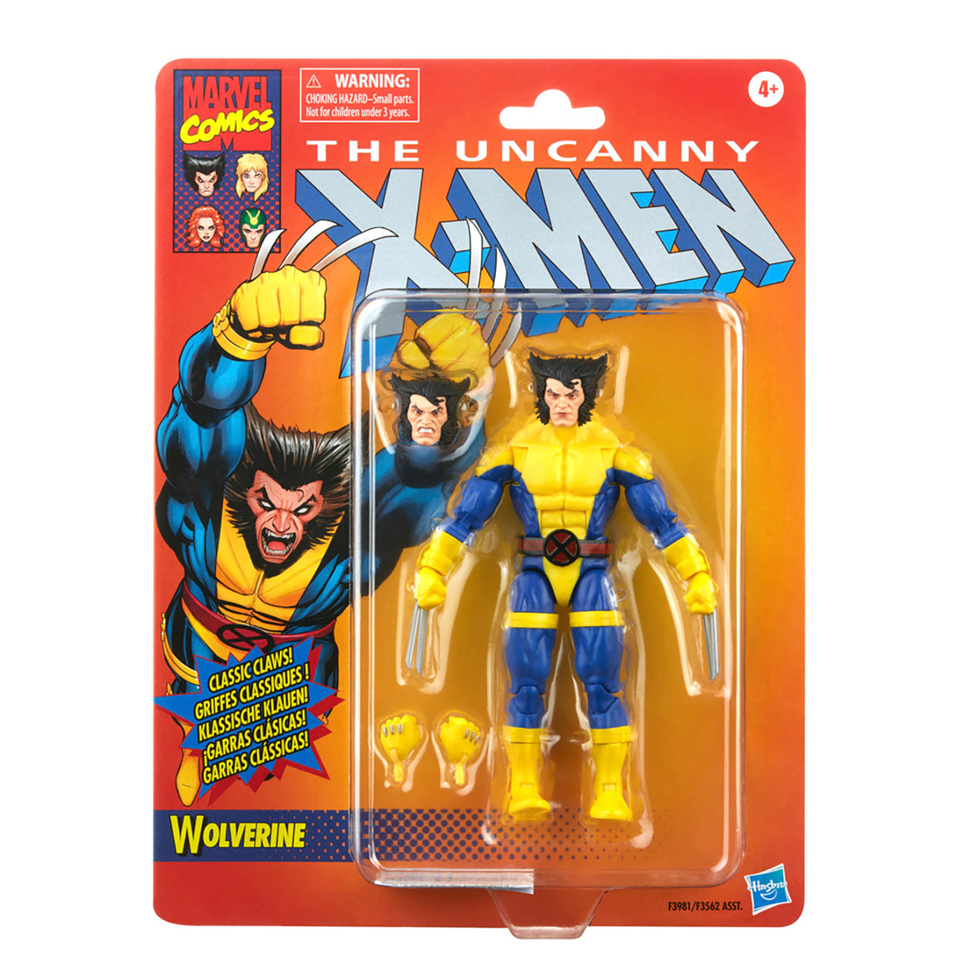 Marvel Legends Classic X-Men Series Wolverine Comic 6-Inch Action Figure画像