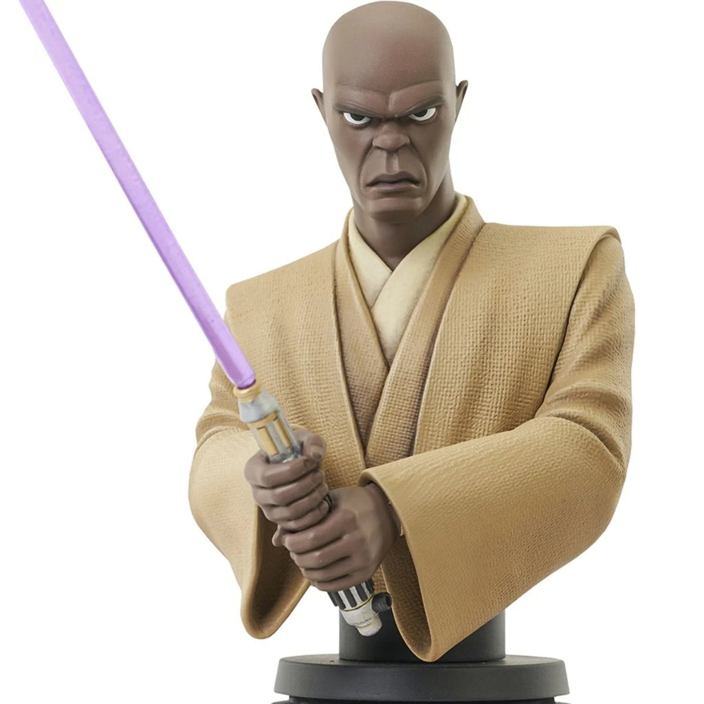 Star Wars: The Clone Wars Animated Mace Windu 1:7 Scale Mini-Bustの画像