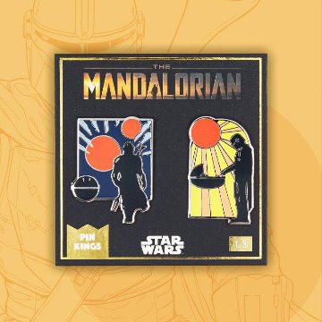 Pin Kings Star Wars The Mandalorian Enamel Pin Badge Set 1.3の画像