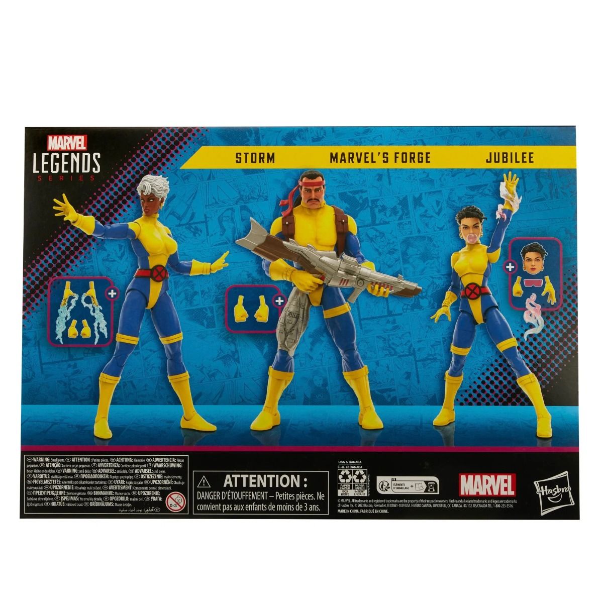 Marvel Legends X-Men Storm Marvel's Forge Jubilee 6-Inch Action Figure 3-Pack画像
