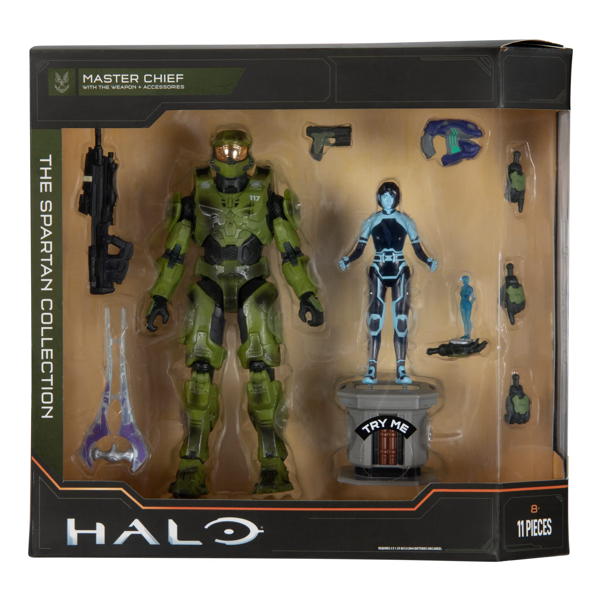 Halo The Spartan Collection Master Chief with the weapon + accessories 6.5-Inch Action Figure画像