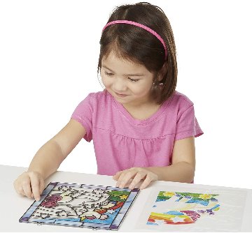 Melissa & Doug Stained Glass Made Easy Unicorn画像