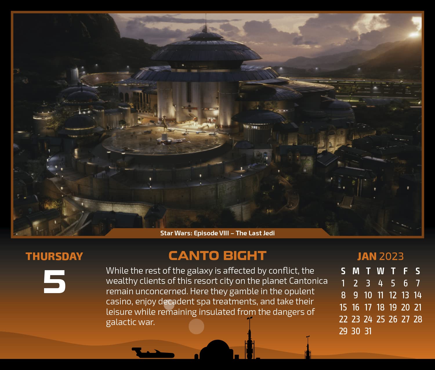 Star Wars Saga Daily Tear Off Calendar Box year 2023画像