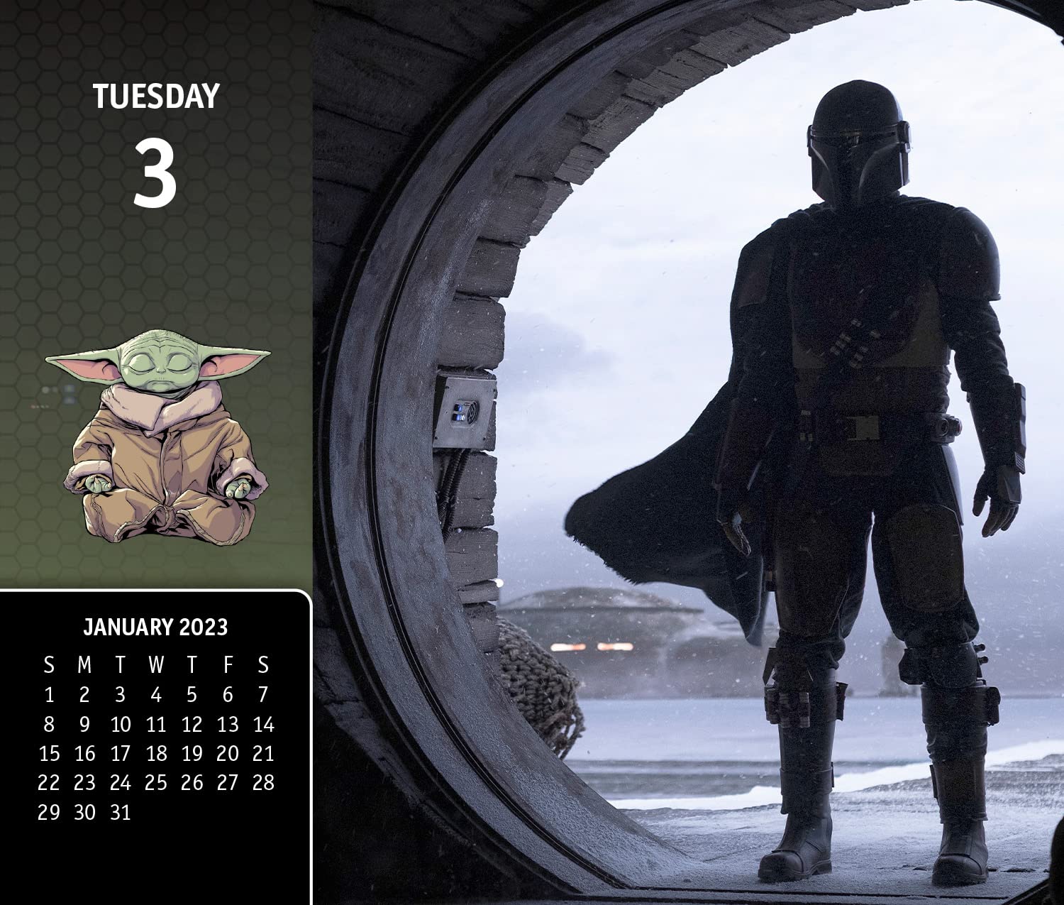 Star Wars The Manadalorian Daily Tear Off Calendar Box year 2023画像