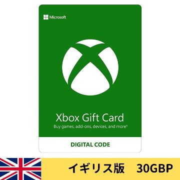 Xbox Gift Card 30GBP イギリス版 UKの画像