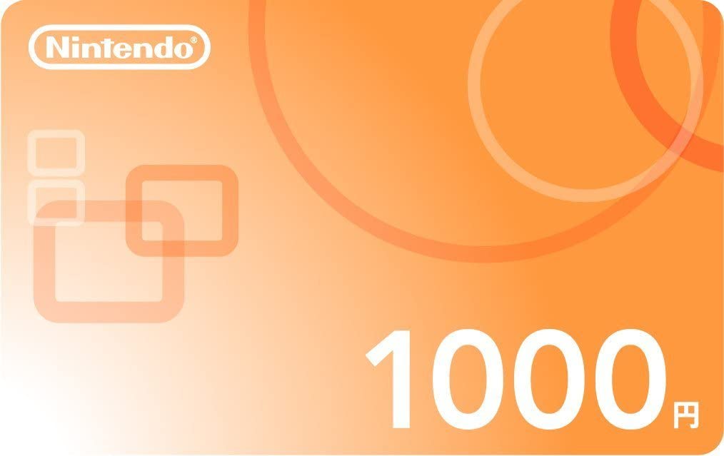 Nintendo eShop card 1000JPY 日本版 JP ニンテンドープリペイド番号 1000円の画像