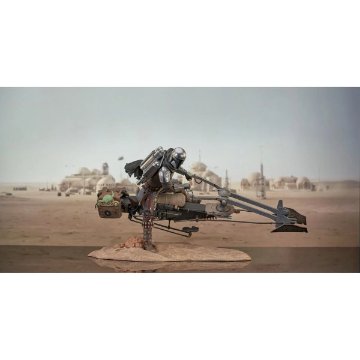 Star Wars: The Mandalorian Din Djarin on Speeder Bike Premier Collection 1:7 Scale Statueの画像