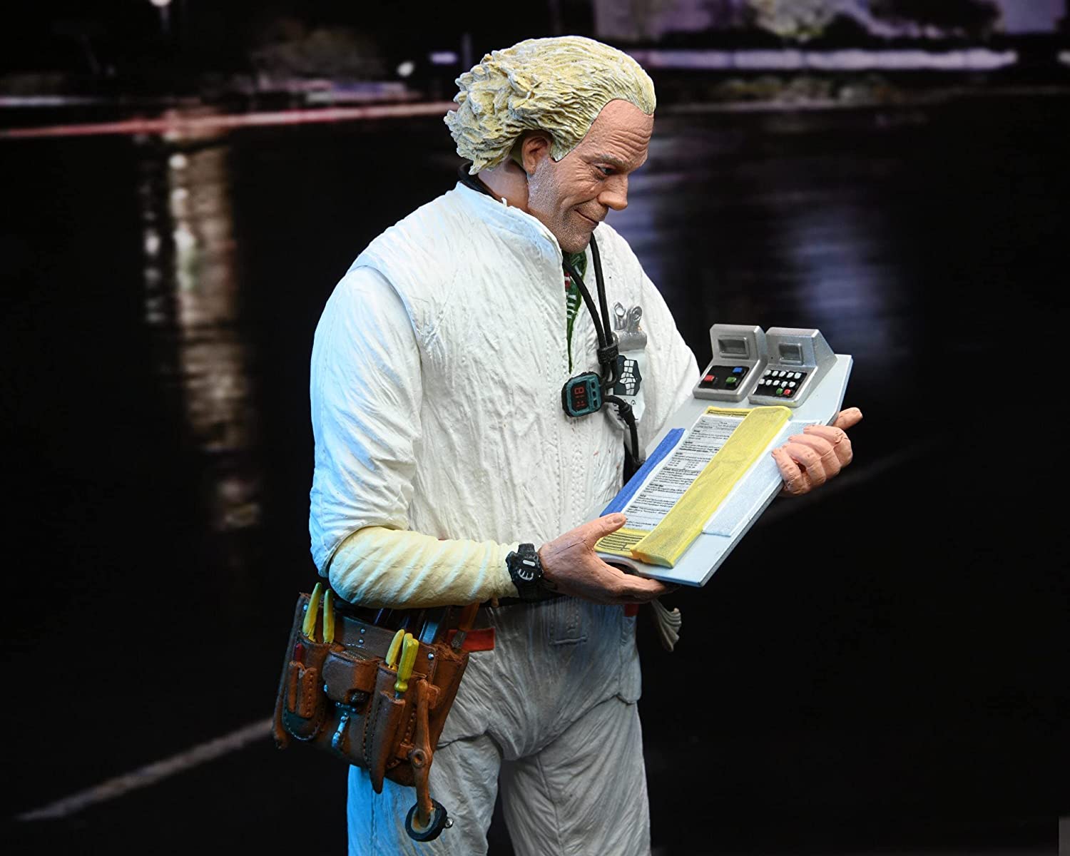 NECA Back to The Future Ultimate Doc Brown 1985 7-Inch Action Figure画像