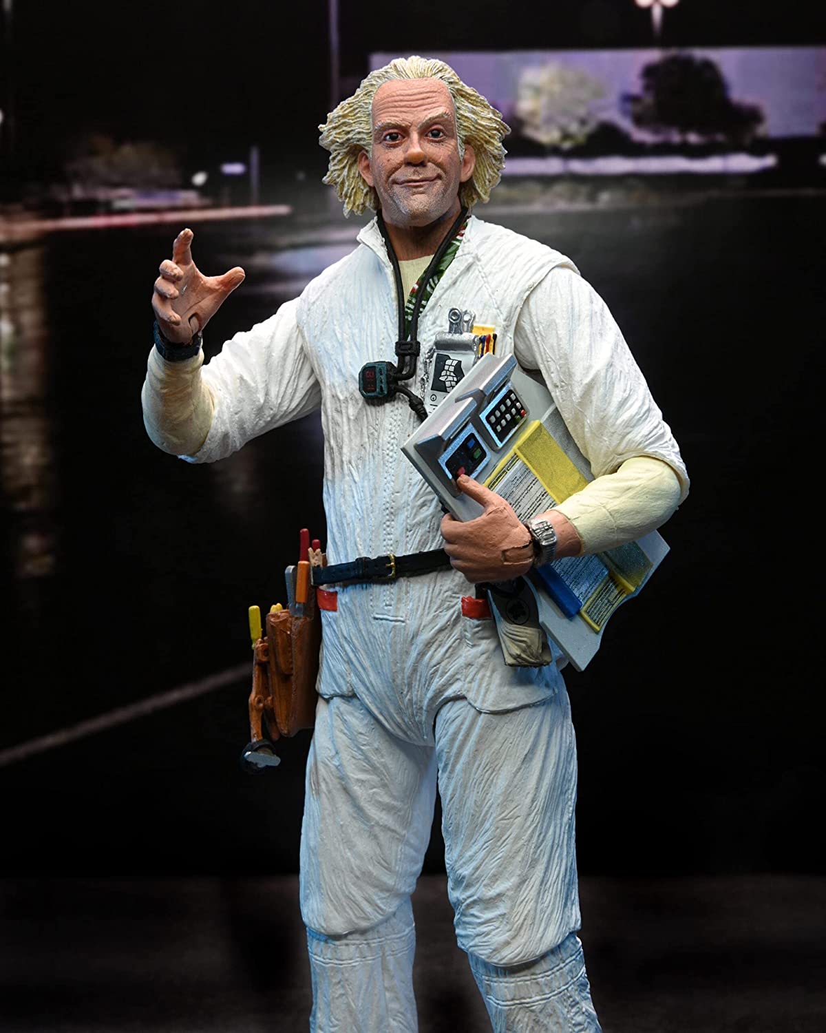 NECA Back to The Future Ultimate Doc Brown 1985 7-Inch Action Figure画像