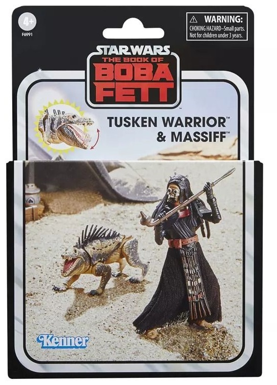 Star Wars TVC DX BoBF Tusken Warrior & Massiff 3 3/4-Inch Action Figure 2-Pack 正規品画像