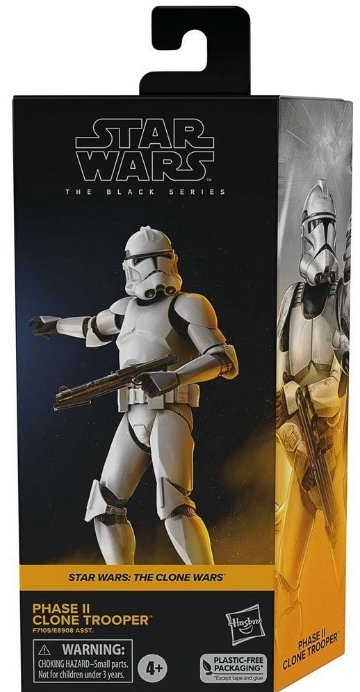 Star Wars TBS tCW Phase II Clone Trooper 6-Inch Action Figure E89085L2E画像