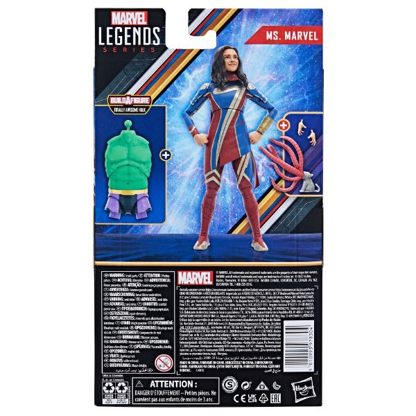 Marvel Legends BAF Totally Awesome Hulk The Marvels Ms. Marvel 6-Inch Action Figure画像