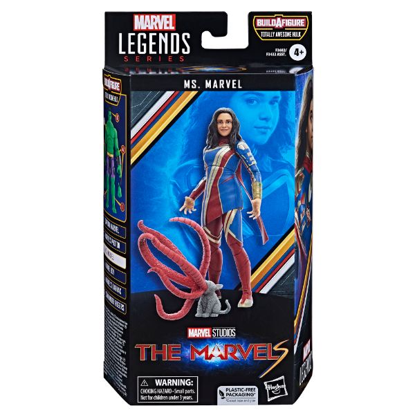 Marvel Legends BAF Totally Awesome Hulk The Marvels Ms. Marvel 6-Inch Action Figureの画像