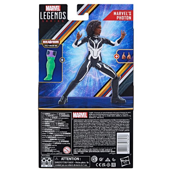 Marvel Legends BAF Totally Awesome Hulk The Marvels Marvel's Photon 6-Inch Action Figure画像