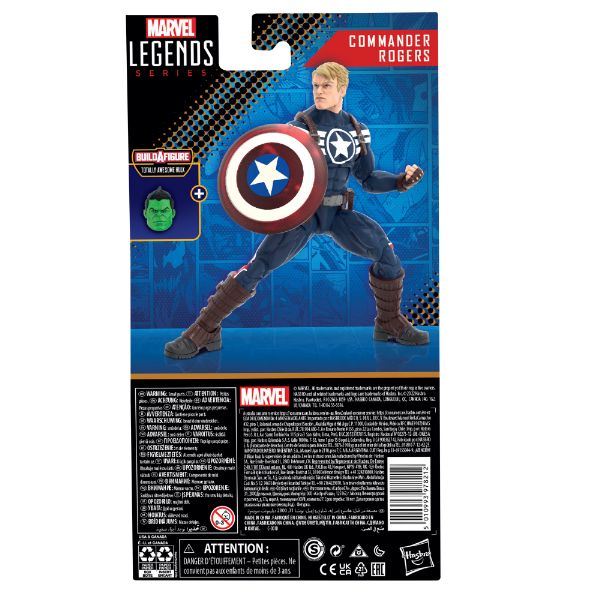 Marvel Legends BAF Totally Awesome Hulk Commander Rogers 6-Inch Action Figure 正規品の画像