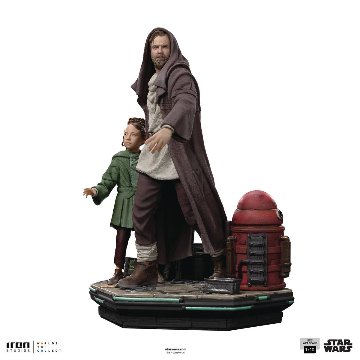 Star Wars: Obi-Wan Kenobi and Young Leia Deluxe Art 1:10 Scale Statue画像