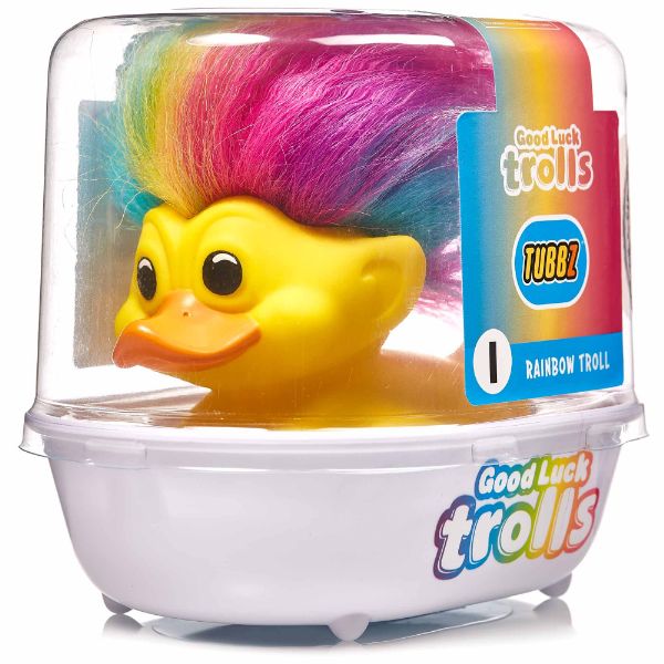 TUBBZ 1ST EDITION Trolls Rainbow Troll(Yellow with Rainbow Hair)の画像