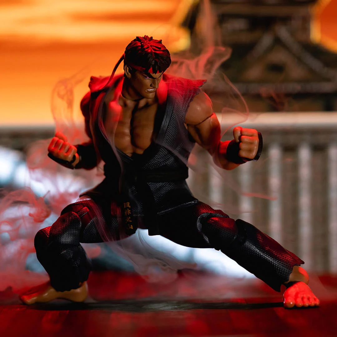 Ultra Street Fighter II Evil Ryu 6-Inch Action Figure Deluxe Set画像
