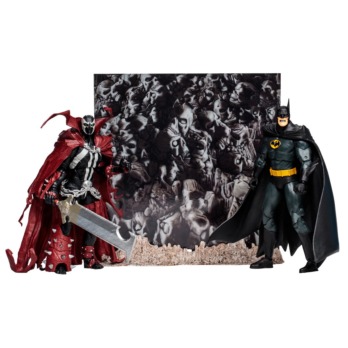 McFarlane DC Multiverse Batman & Spawn(Comics by Todd Mcfarlane) 7-Inch Action Figure 2-Pack画像
