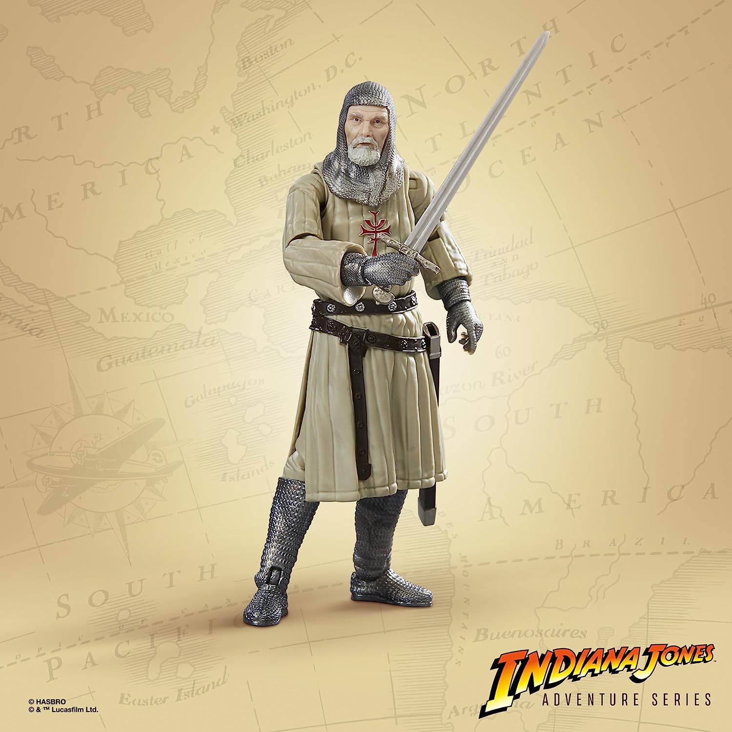 Indiana Jones Adventure Series Grail Knight 6-Inch Action Figure 正規品画像